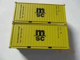 Jacksonville Terminal Company # 205461 MSC SET 3, 20' Container N-Scale image 1