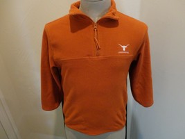 Orange Texas Longhorns NCAA Pullover 1/4 Zip Embroidered Fleece Jacket Y... - $23.26
