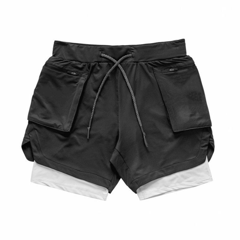 Shorts  Running Shorts Men 2 In 1 Double-deck Quick Dry GYM Outdoor Fitness Sho