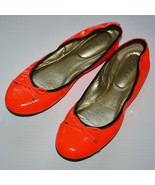 Guess Women&#39;s Neon Orange Patent Ballet Flats Shoes size US 8.5 - $19.99
