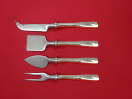 Colonial Theme by Lunt Sterling Silver Cheese Serving Set 4 Piece HHWS  ... - $293.14