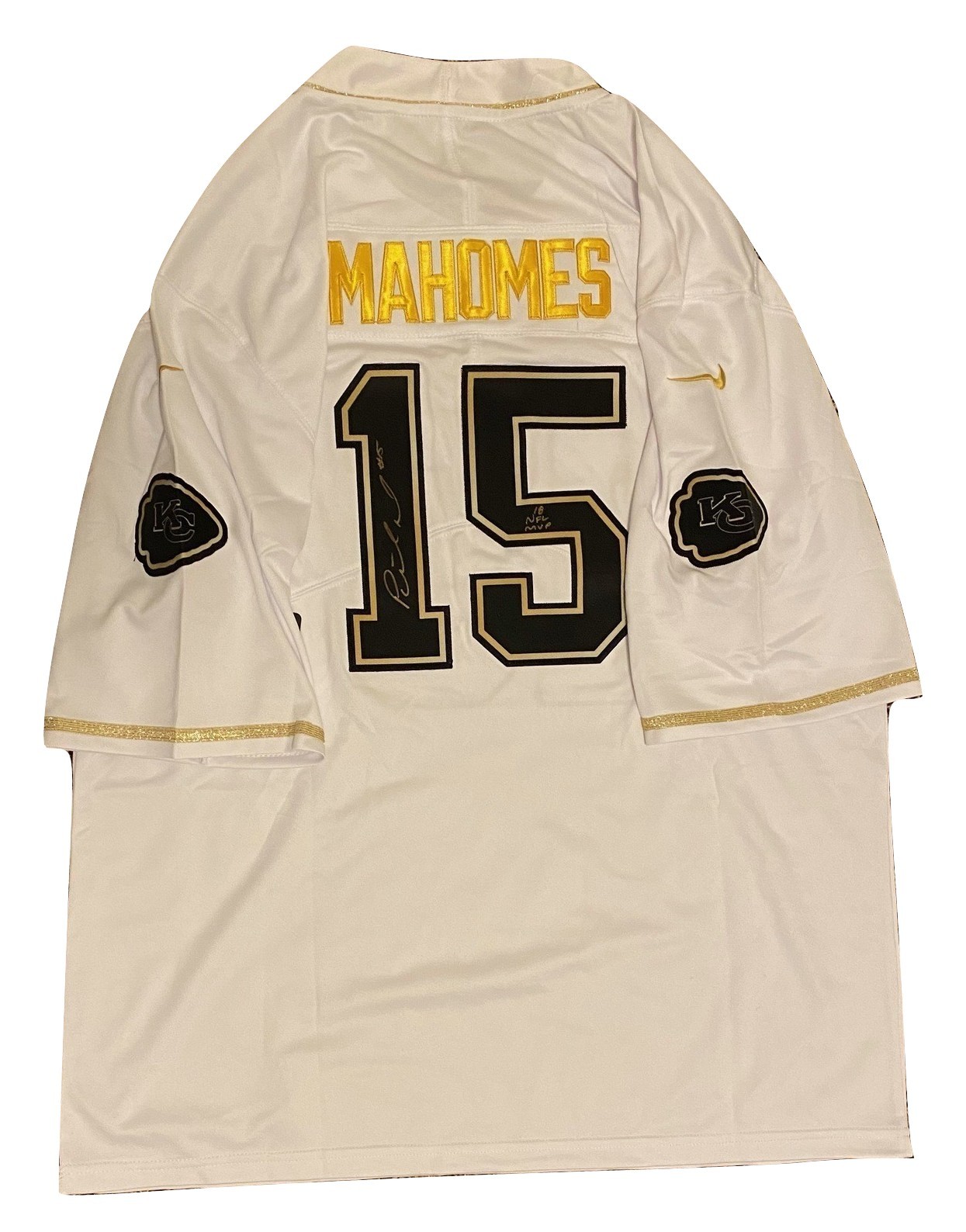 patrick mahomes gold jersey