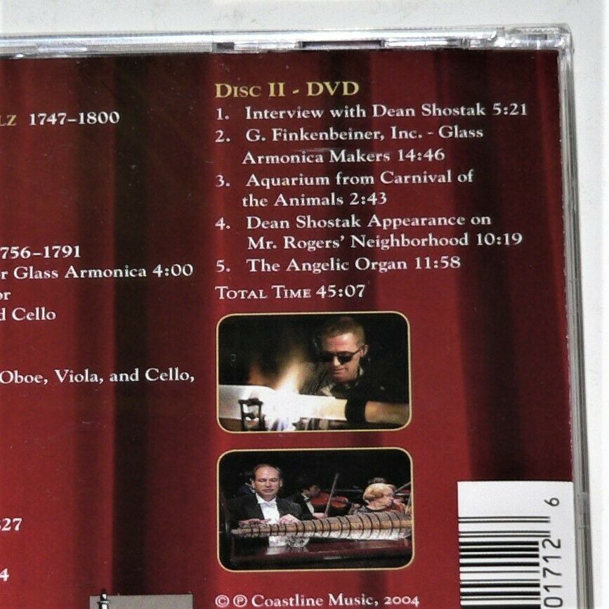 THE GLASS ARMONICA DEAN SHOSTAK CD & DVD Aquarium, Carnival of