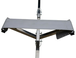 Stainless Steel Boat Launching Trailer Hand Dolly for Inflatable with 16” Wheels image 3