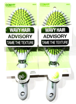 2 Hot Green Chrome White Hair Brush Wavy Hair Advisory Tame Texture - $29.99
