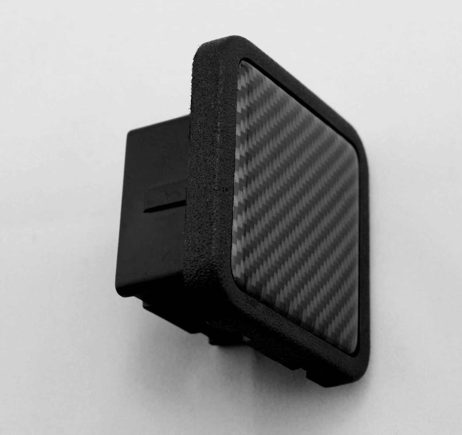 Trailer Hitch Cover Tube Plug Insert (Fits 1.25 inch Receivers, Carbon