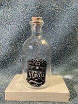Target Halloween Glass Potion Bottle &quot;Spider Venom&quot; 6&quot; Tall New (b6) - $9.89