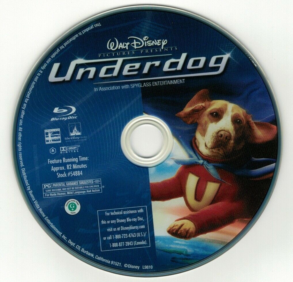 Underdog (Blu Ray Disc) Jim Belushi, Peter Dinklage   DVDs & Blu Ray Discs