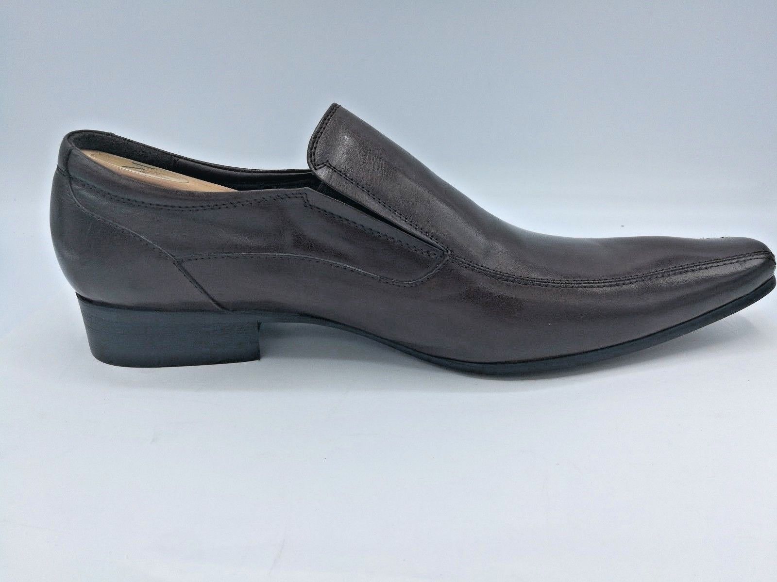 Franco Banetti Dark Brown Leather Slip On Size 10 - Dress/Formal