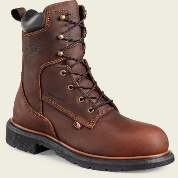 Red Wing 903 Men Safety 8 inch Boots SOFT Toe water proof USA MADE size ...