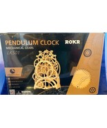 ROKR Pendulum Clock Mechanical Gears 3D Wooden Puzzle 166 Pc New Sealed ... - $34.64