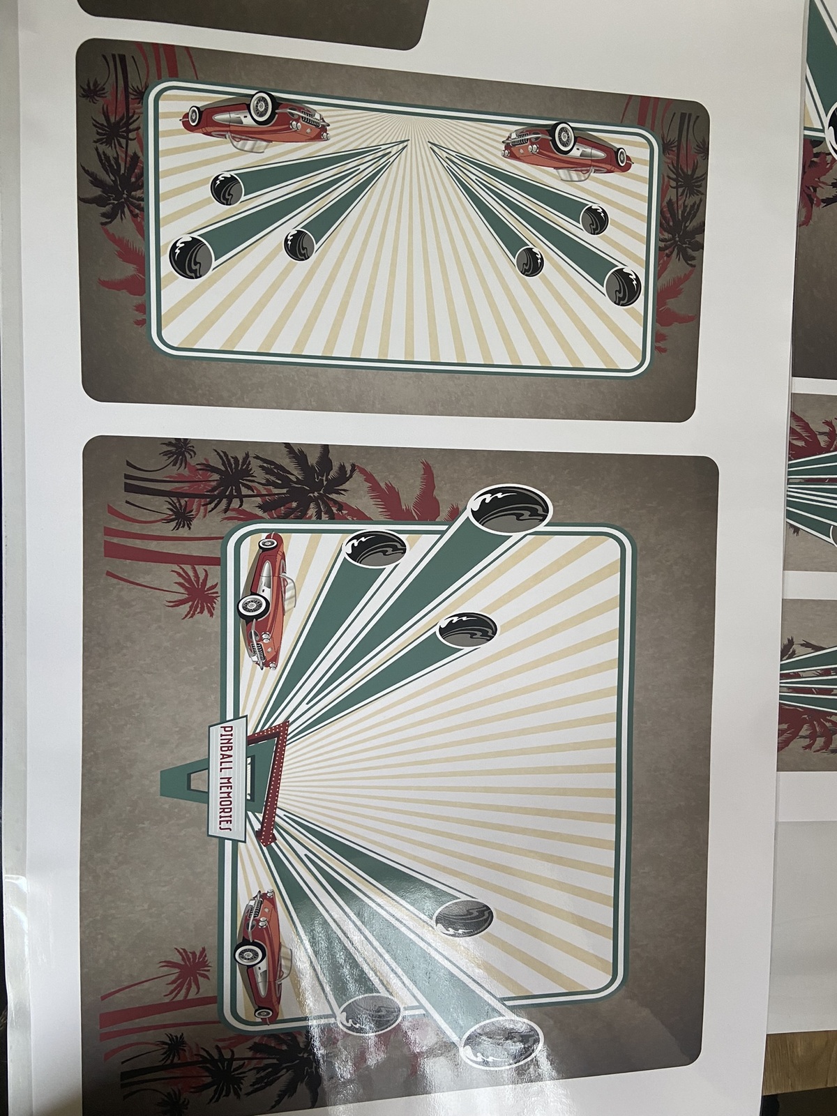 50's Retro Atgames Legends Pinball Design Decal Virtual Pinball