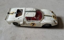 Vintage Dinky Toy White Ford Gt Meccano Ltd England Diecast​ Used Missing Tire - $25.19