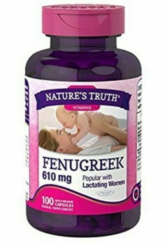 New Nature's Truth Fenugreek 610 mg Herbal Supplement 100 capsules