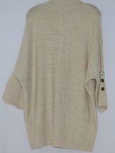 Simply Noelle Brand JCKT222LXL Womens Pearl Zipper Sweater Jacket Size L XL image 5