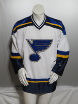 St Louis Blues Jersey (VTG) - Home White Jersey by Pro Player - Men&#39;s Large - $75.00