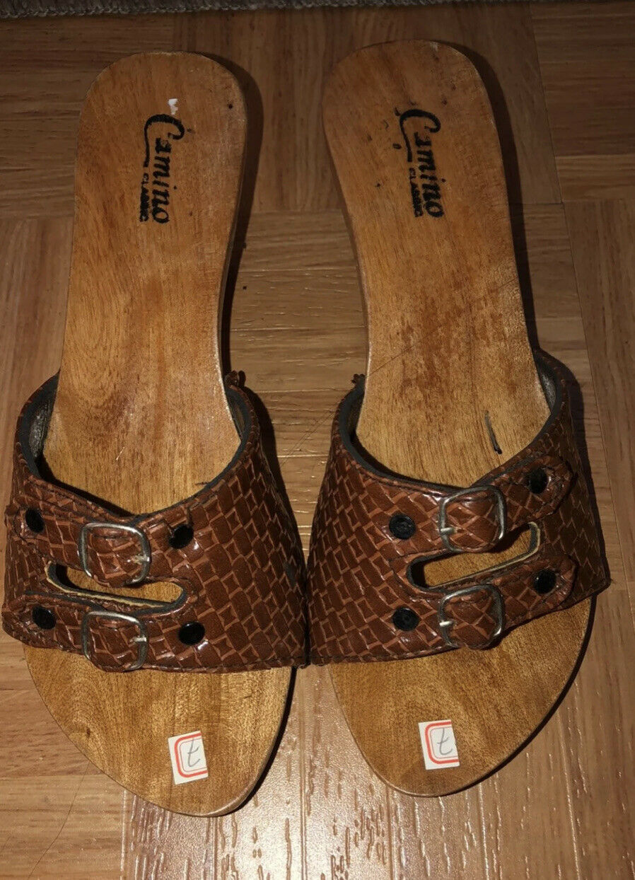 Traditional Filipino  Bakya Wooden Sandals  Clogs Slides 