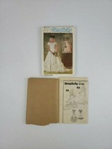 Simplicity 6766 ~1984 Brides Lined Wedding Gown & Bridesmaid Dress Size 12 Uncut - $10.99