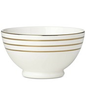 Kate Spade New York Charles Lane™ Gold-Tone Stripe Accents Fruit Bowl. NEW - $23.99