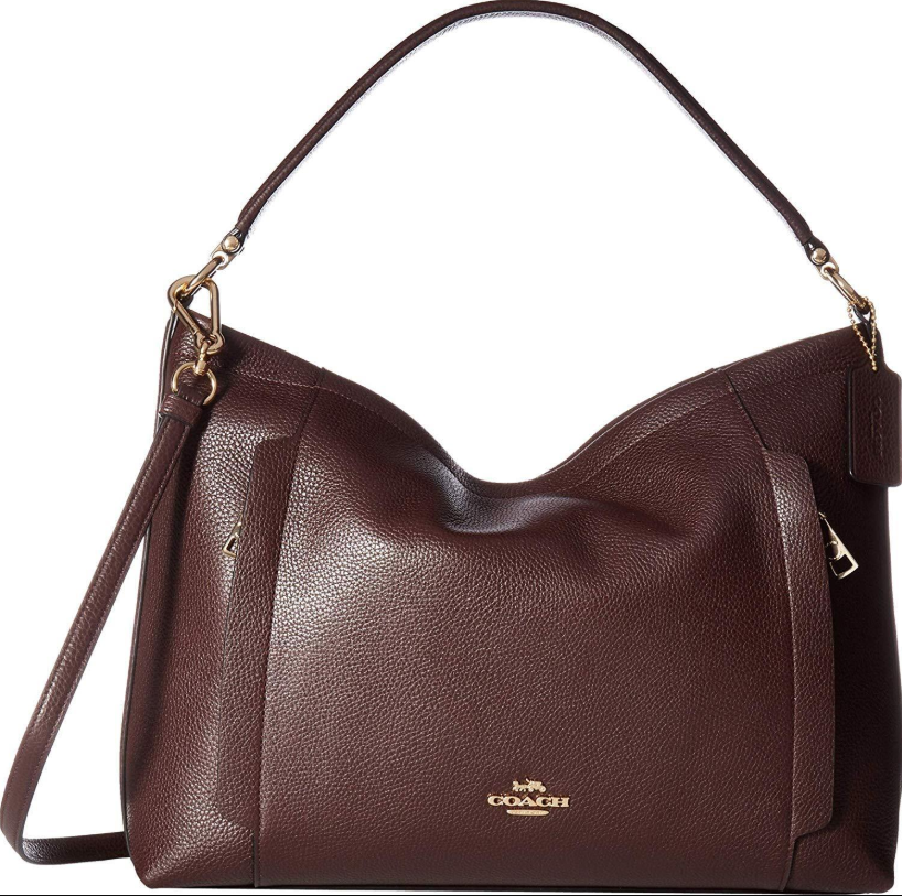 Coach Scout Hobo Pebbled Leather SingleFlat Handle Hand Shoulder Bag