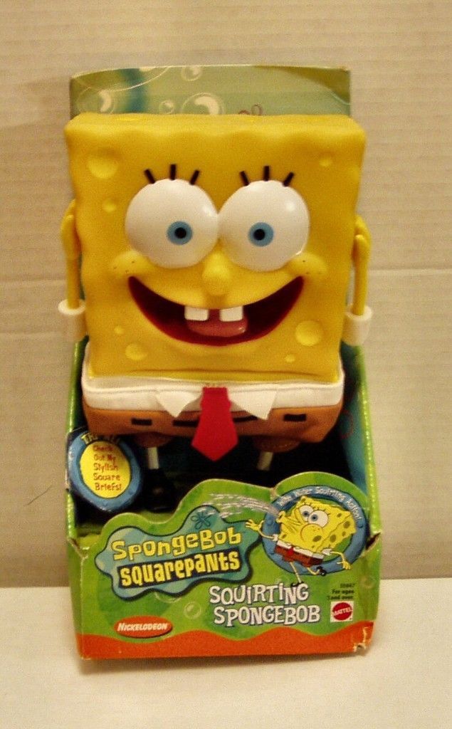 2000 Spongebob Squarepants- Squirting Spongebob Toy - Action Figures