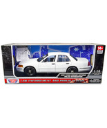 2001 Ford Crown Victoria Police Car Unmarked White &quot;Custom Builder&#39;s Kit... - $64.52