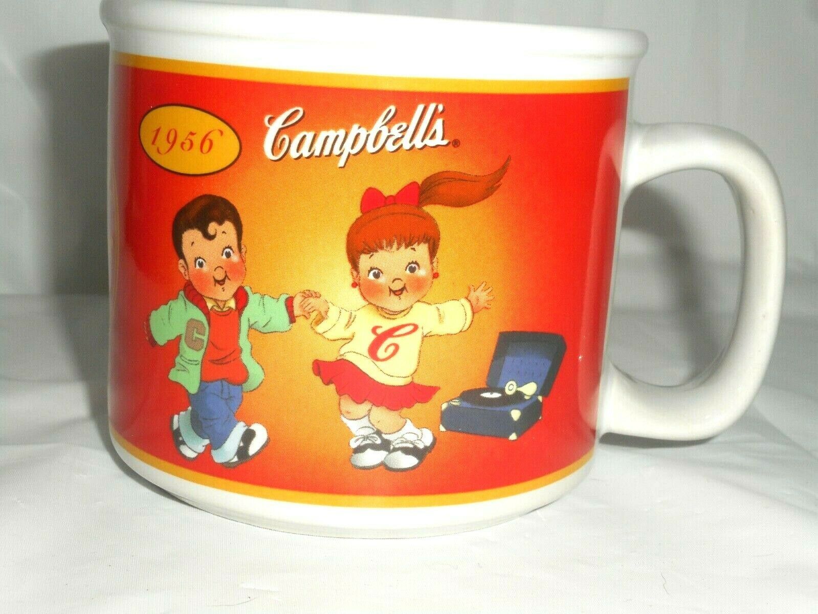 Primary image for Campbell Kids 100 Years Soup Mug Bowl 2003 Kid American Flag Kids Sock Hopping