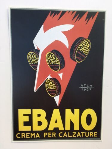 Primary image for Pubblicità Nero Scarpa Polacco Ebano Bologna Italia Vintage Poster Stampa