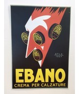 Pubblicità Nero Scarpa Polacco Ebano Bologna Italia Vintage Poster Stampa - $26.95