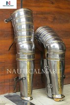 Medieval Leg Guards knight Leg Armor, Upper Leg- Knees and Greaves Cosplay