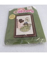 Jiffy Stitchery Breakfast in Bed Crewel Embroidery Kit 5x7 Vtg Sealed - $14.01