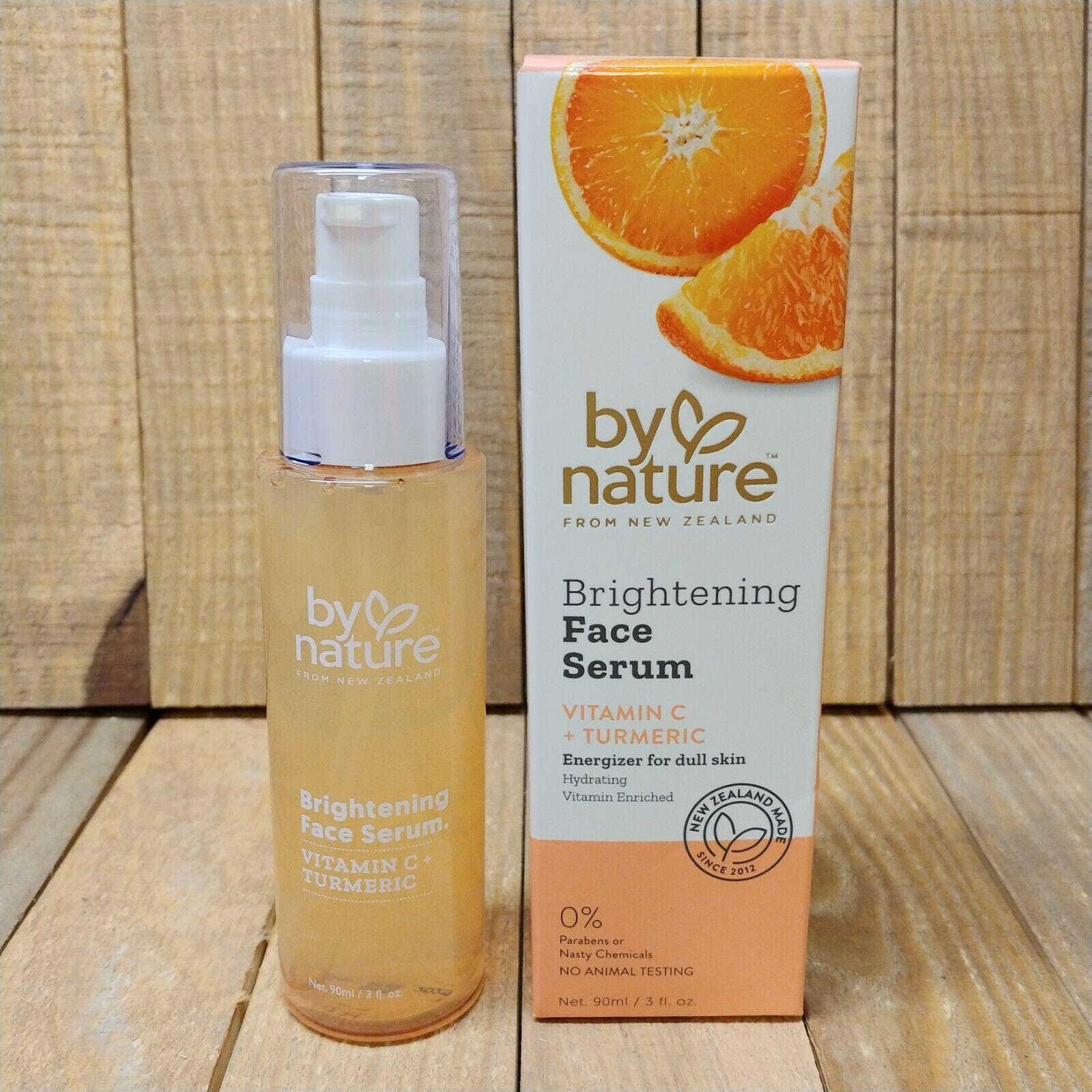 By Nature Brightening Face Serum With Vitamin C & Turmeric Hydrating