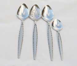  Oneida Community Venetia Stainless Serving Spoons ~ Set of 4 - $16.00