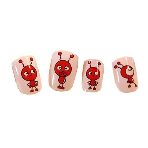 Stylish and Charming Pre-designed False Nails Art for Girls, Lovely Ants