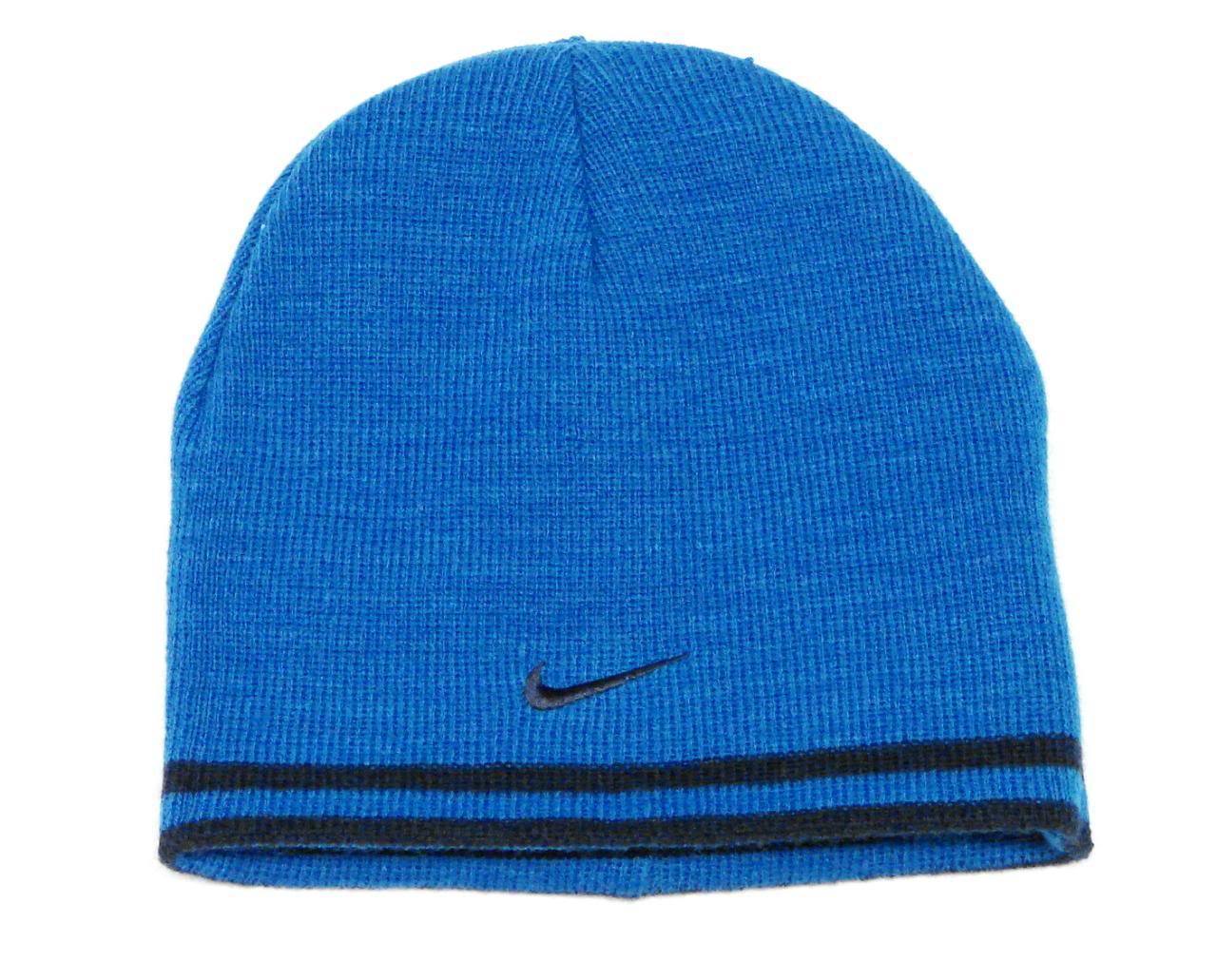 nike navy blue skull cap