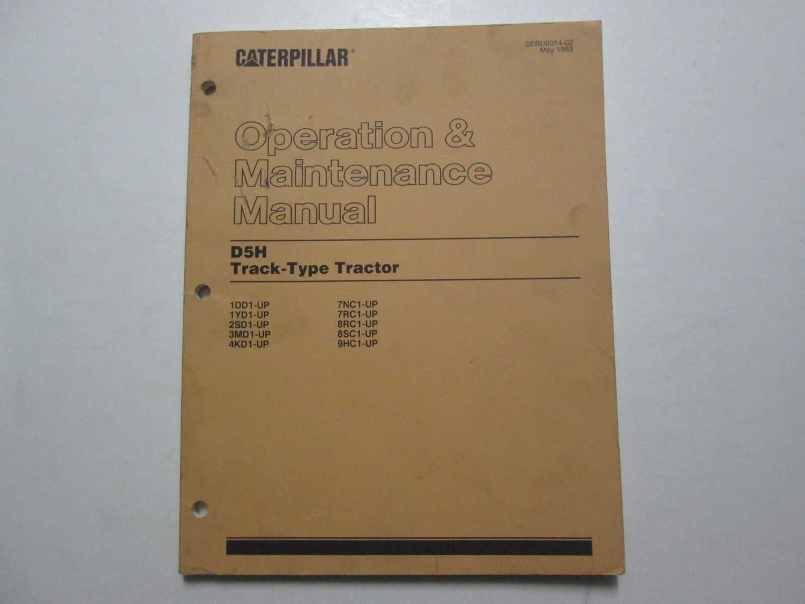 Caterpillar D5H Track-Type Tractor Operation & Maintenance Manual CAT x ...