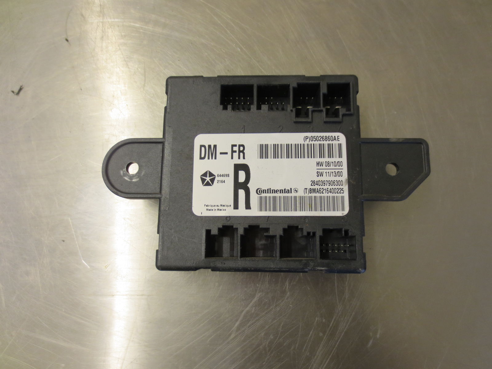 GRN548 PASSENGER RIGHT DOOR CONTROL MODULE 2015 DODGE GRAND CARAVAN 3.6