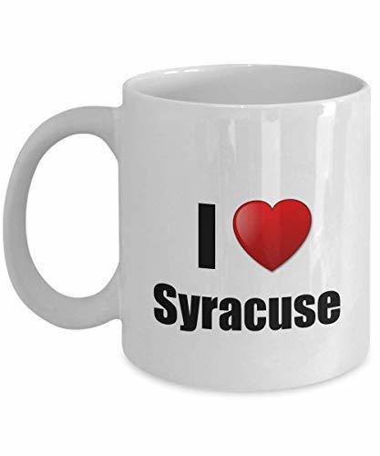Syracuse Mug I Love City Lover Pride Funny Gift Idea for Novelty Gag Coffee Tea