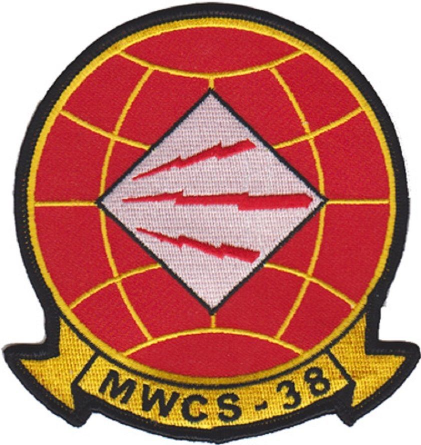 USMC MWCS 38 Marine Wing Communications Squadron Patch - Marine Corps