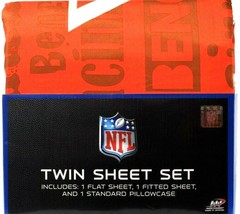 1 Count The Northwest Company NFL Bengals Twin Sheet Set Model # 237732099