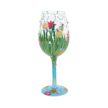 Lolita Wine Glass Firefly 15 oz 9" High Gift Boxed Collectible Hand-Painted image 2