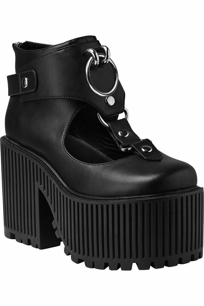 Killstar Sweet Jayne Gothic Punk Witchy Black Platforms Heels Shoes ...