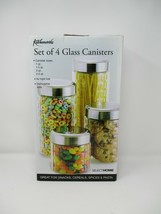 Kitchen Works Set of 4 Glass Canisters (NEW) - $22.76