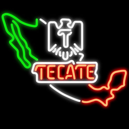 New Tecate Eagle Mexico Beer Bar Decor Artwork Neon Sign 24"x20
