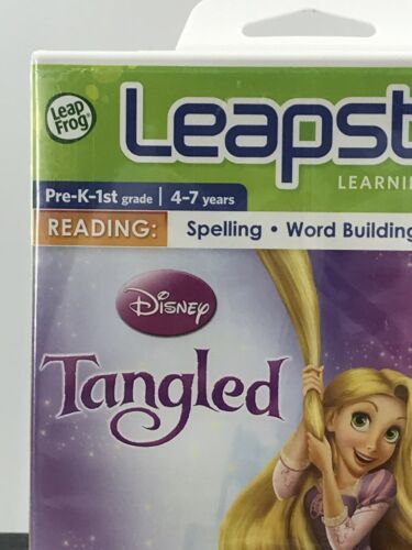 Leap Frog Reading Game Disney's Tangled Leapster Pre-K-1st grade Ages 4-7 