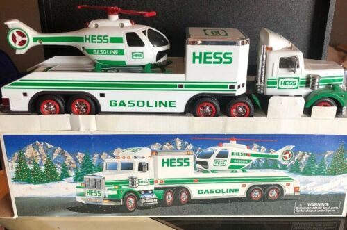 hess toy truck and helicopter 1995