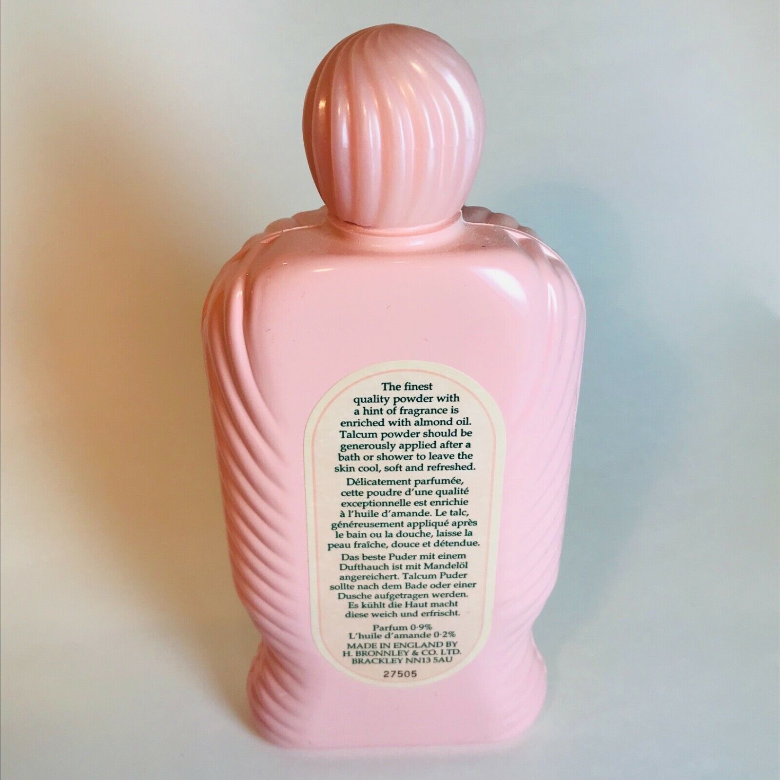 Bronnley Perfumed Pink Bouquet Body Talcum Dusting Powder 175g 6.1oz