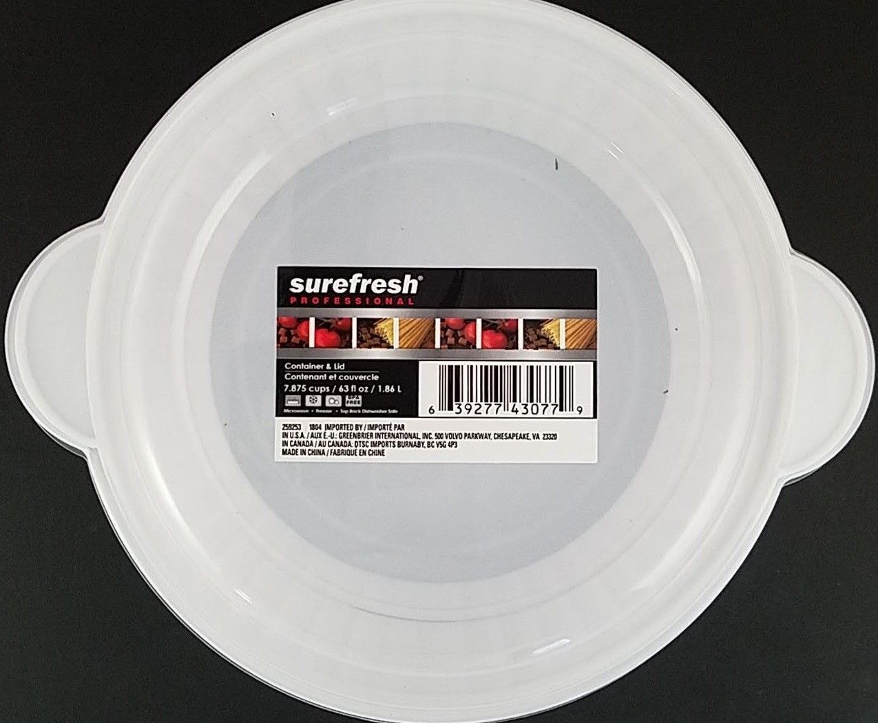 Microwavable Casserole White Plastic Dishes w Lids, 1/Pk, Select Oval