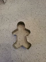 Unbranded Silver Metal Holiday Gingerbread Person Cookie Cutter - $7.87