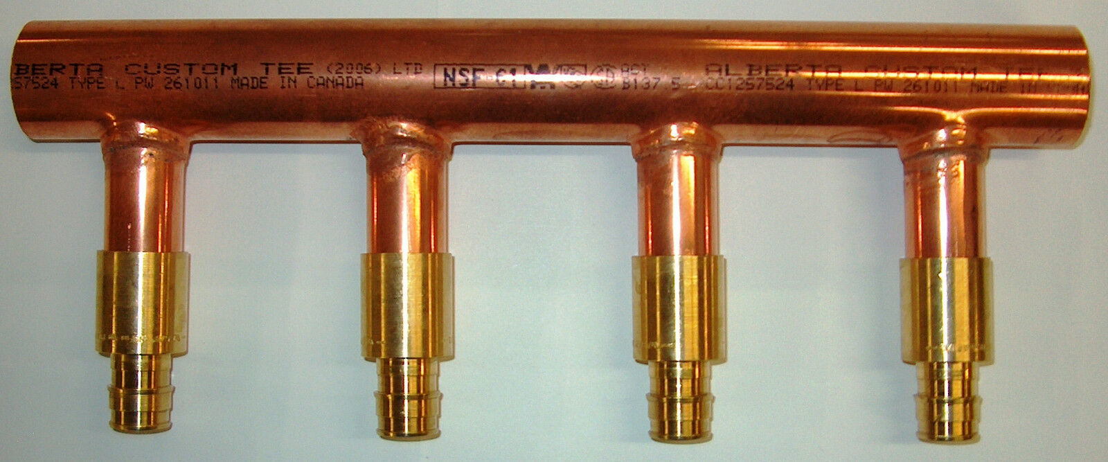 11/4" Copper Manifold 3/4" Pex Uponor ProPEX and 50 similar items